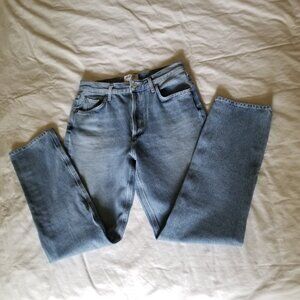 Women's Agolde Remy High Rise Straight Jeans Size 27 in Collision